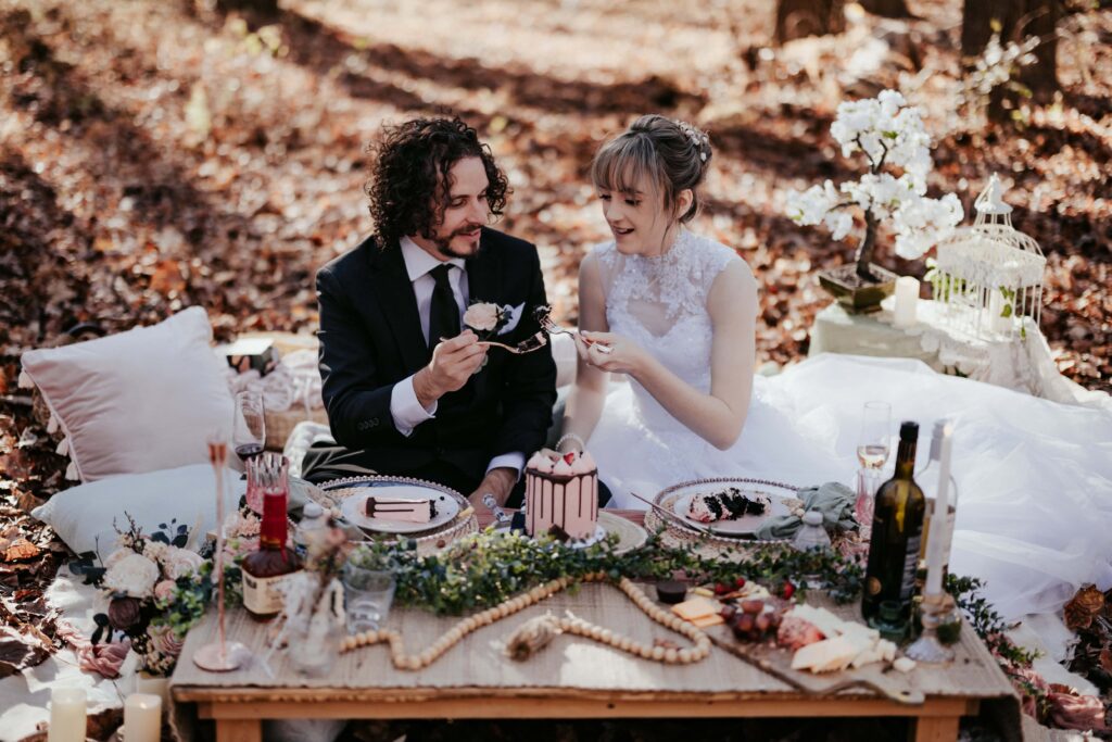 A lovely private picnic elopement at our private forest. 