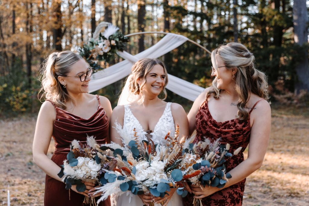 Micro-wedding ceremony  with family and friends.