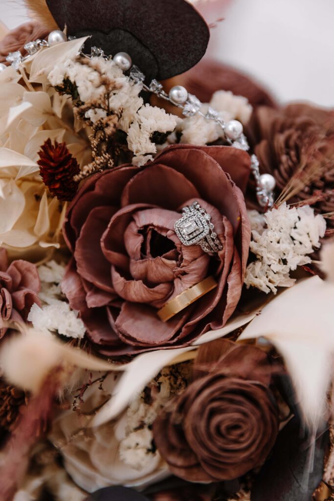 A striking Sola Wood floral arrangement. 
