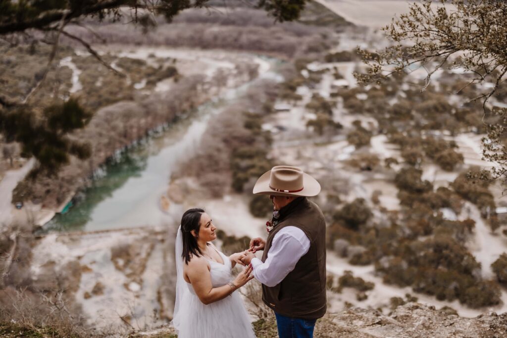 Garner-State-Park-TX-camping-Elopement-small wedding venue ring exchange_www.ezelopements.com