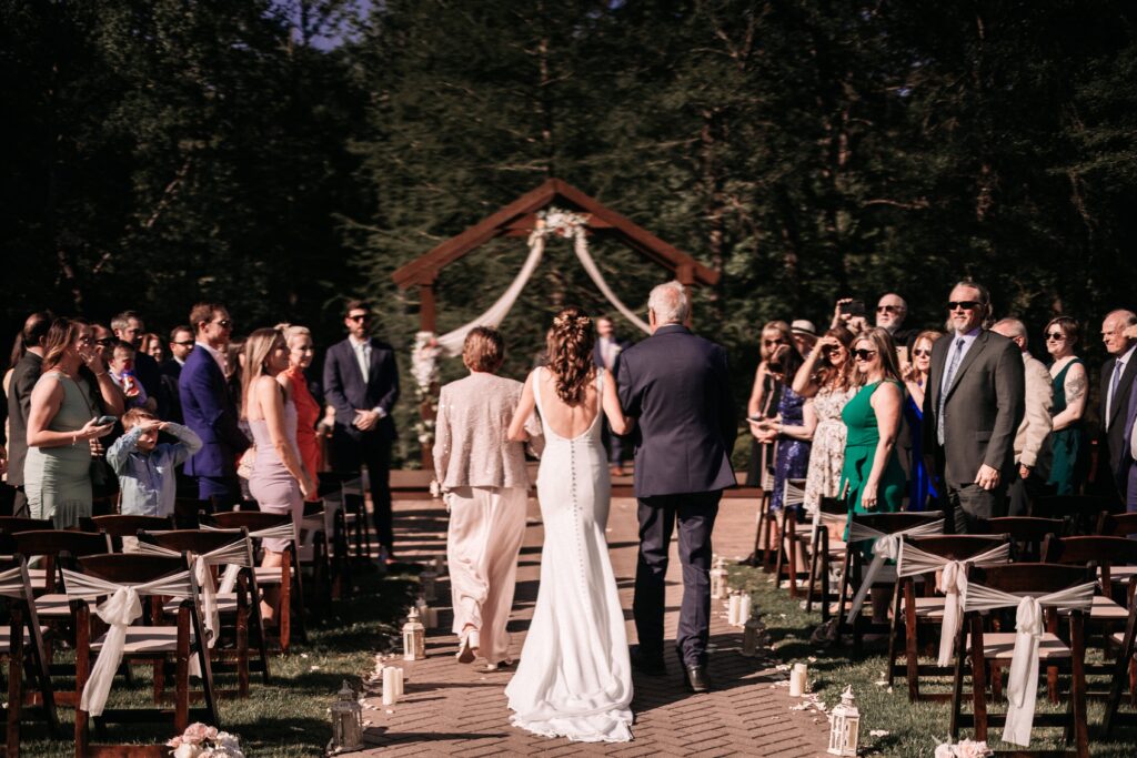 A lively micro wedding featuring only the couple's nearest and dearest. 