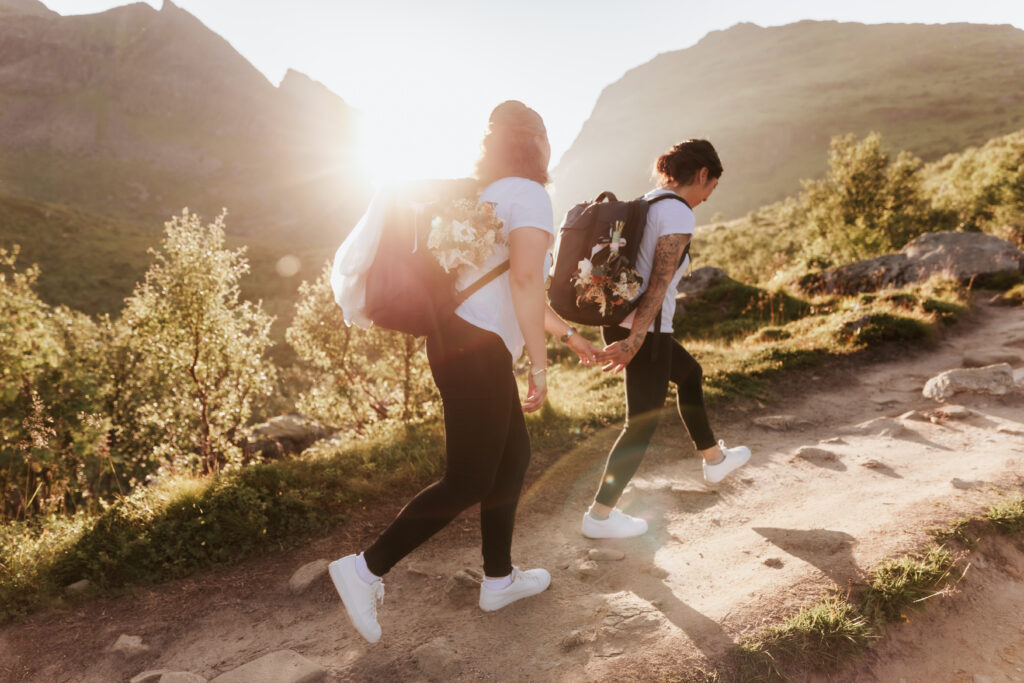 One of our EZ Elopement couples embarking on their elopement journey, free of stress.