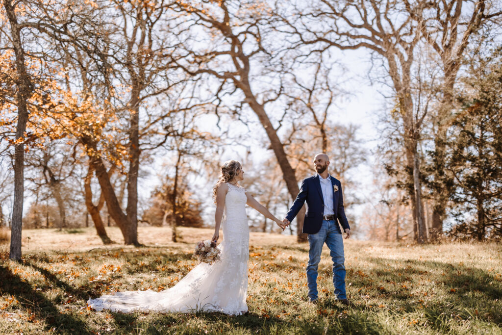 A gorgeous EZ Elopements couple during their Texas Hill Country wedding. 