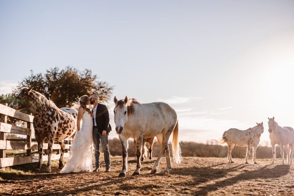 A gorgeous EZ Elopements couple during their Texas Hill Country wedding. 