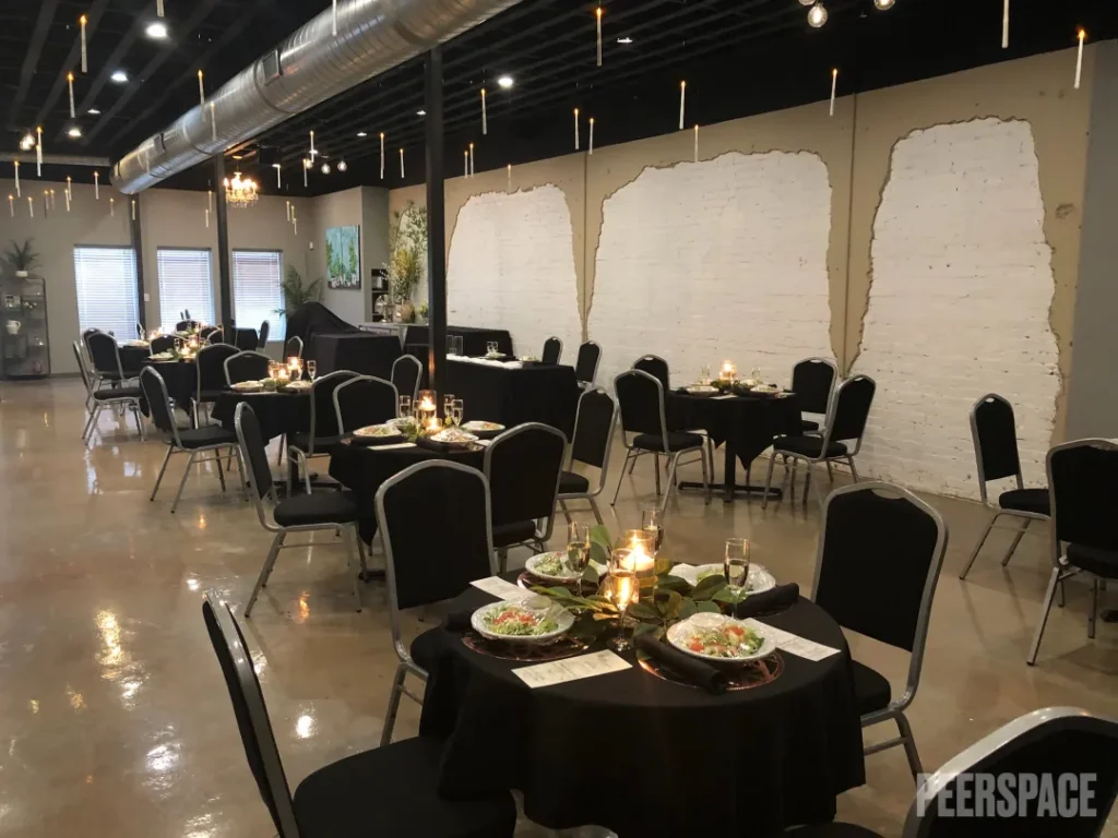 The Glory House Catering venue in Texas is a great budget-friendly option for couples who want to favor the gathering over a view.