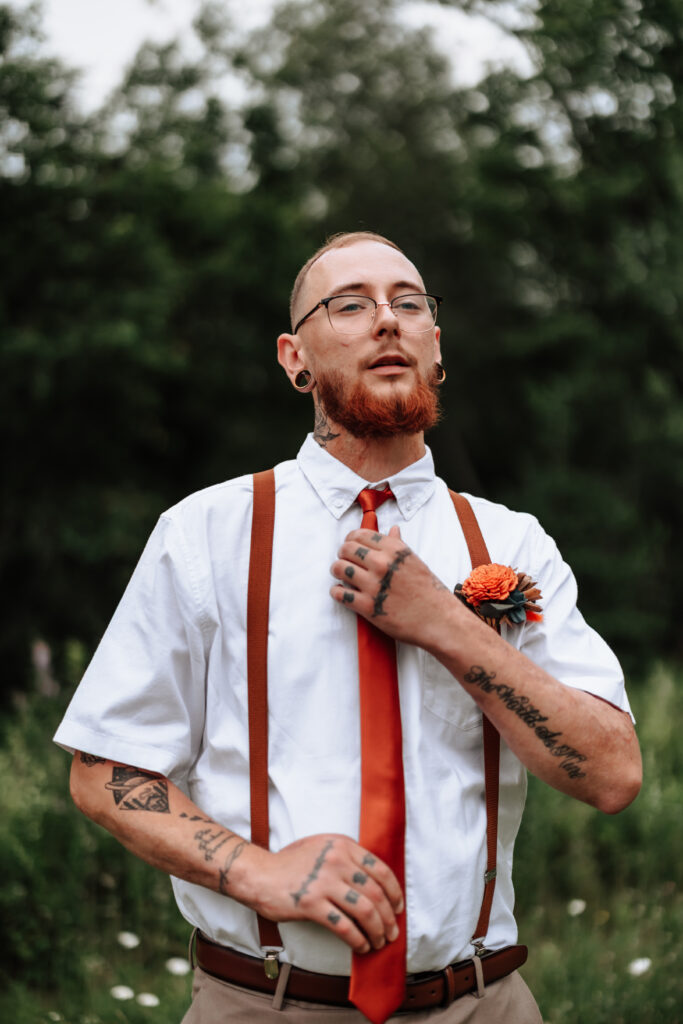 Some groom's style revolves around comfort, not glamour.