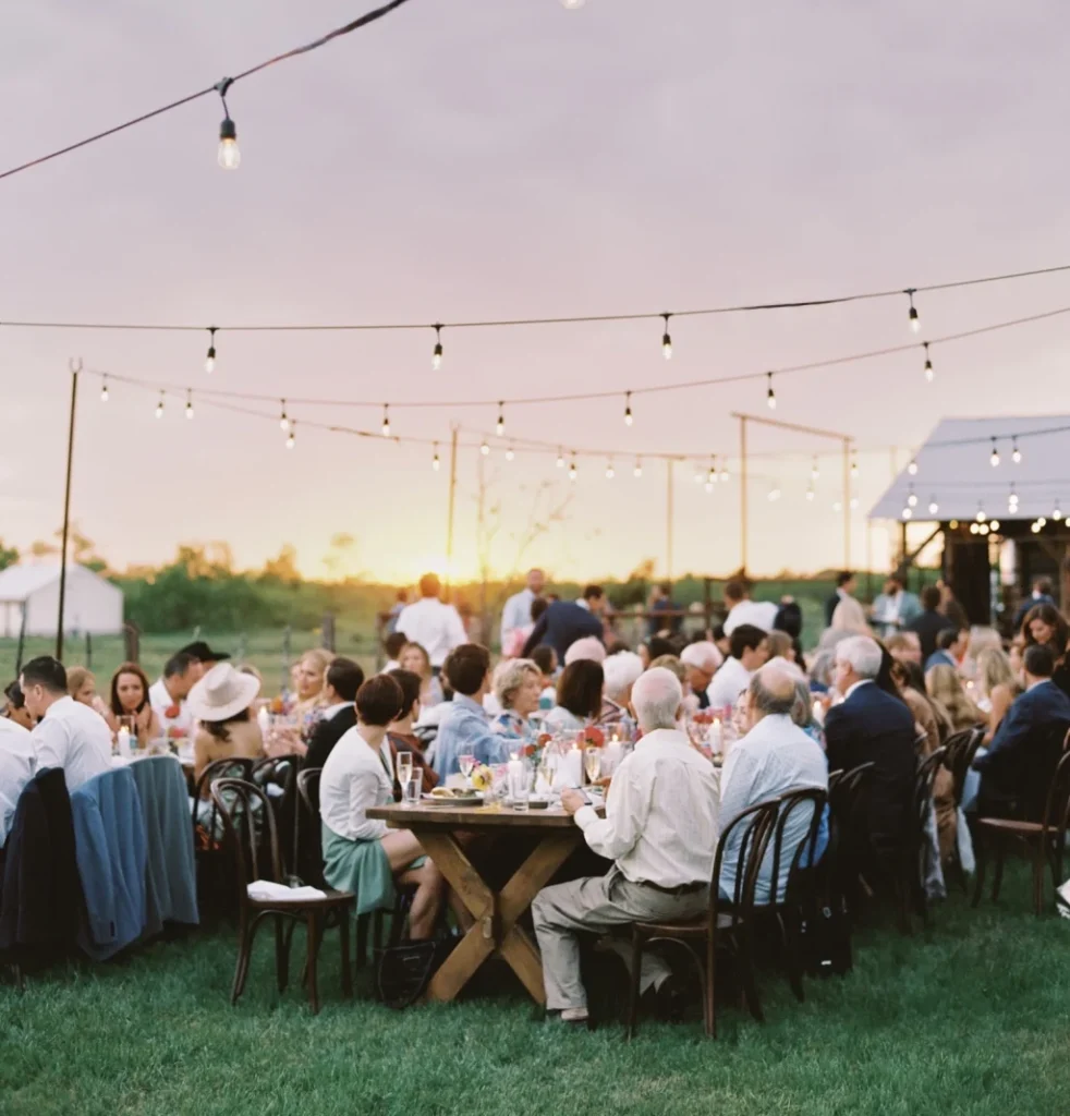 The event barn and outdoor space at Rancho Moonrise.
